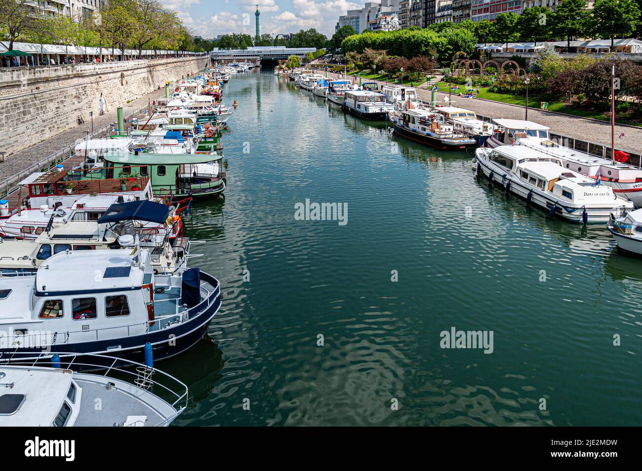 The Arsenal port in Paris France just off the Seine river Stock Photo -  Alamy