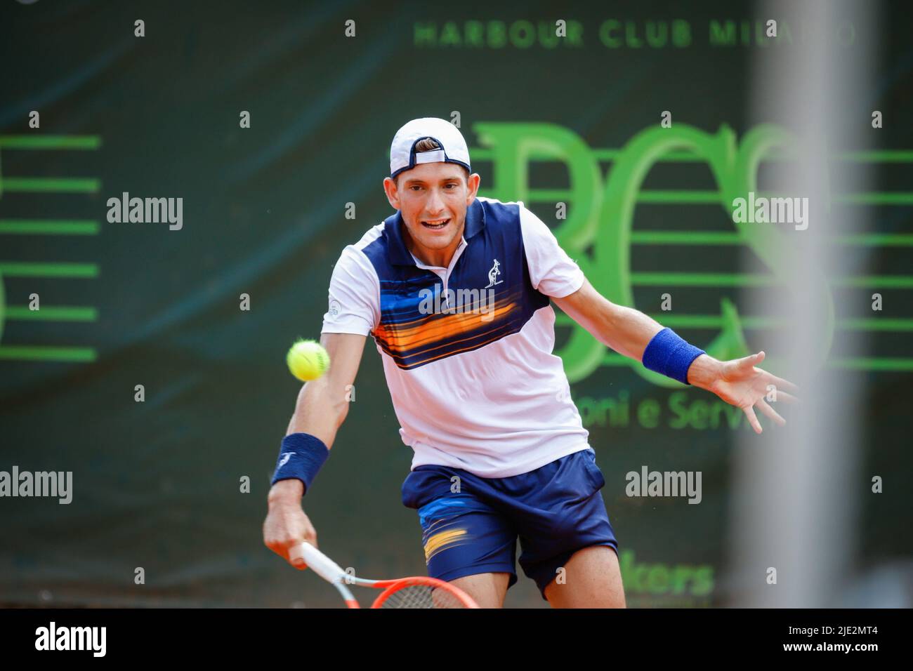 Milan, Italy. 24th June, 2022. Francesco Passaro during 2022 Atp Challenger  Milano - Aspria Tennis Cup, Tennis Internationals in Milan, Italy, June 24  2022 Credit: Independent Photo Agency/Alamy Live News Stock Photo - Alamy
