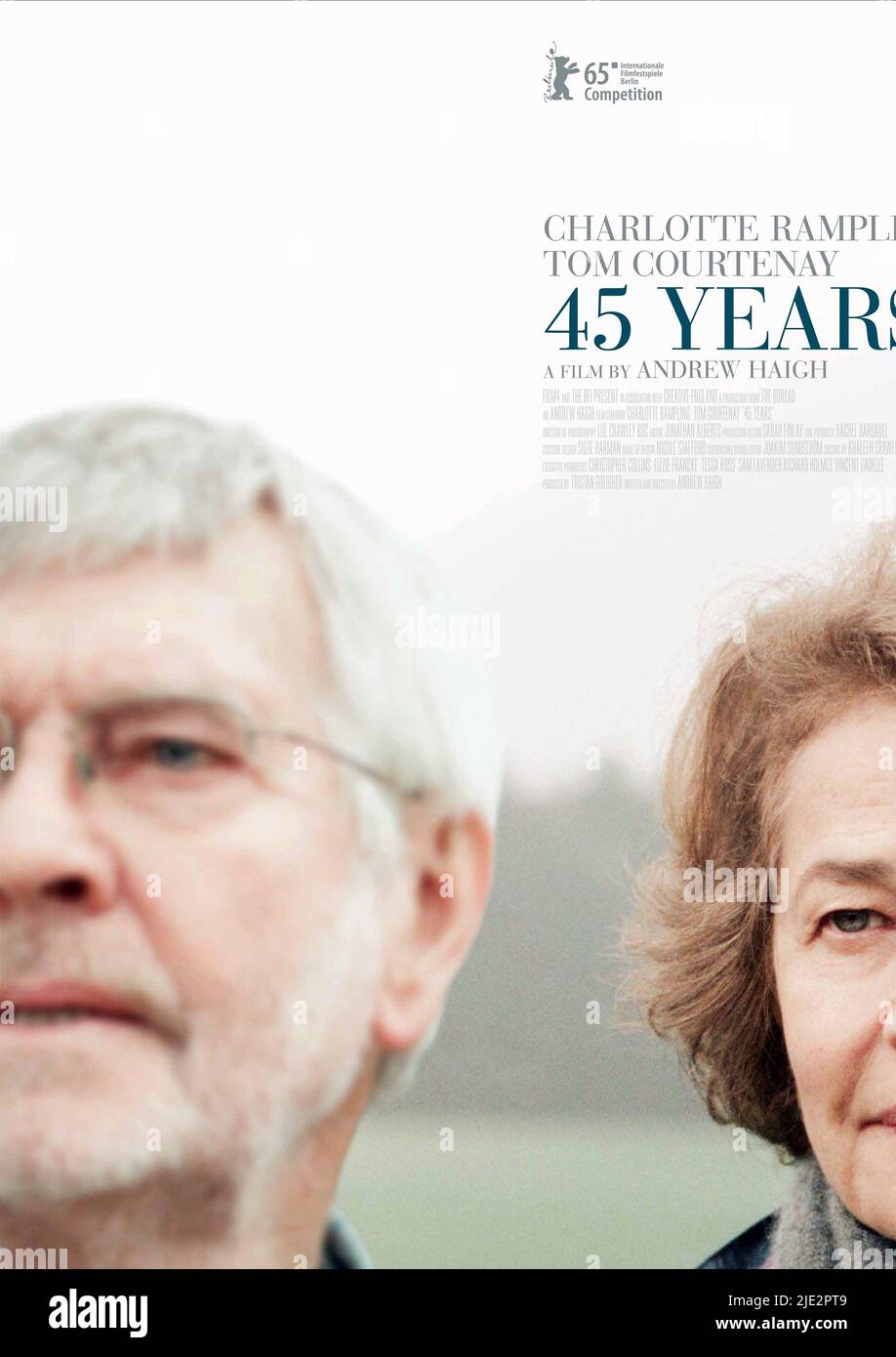 TOM COURTENAY CHARLOTTE RAMPLING POSTER 45 YEARS 2015 Stock Photo 
