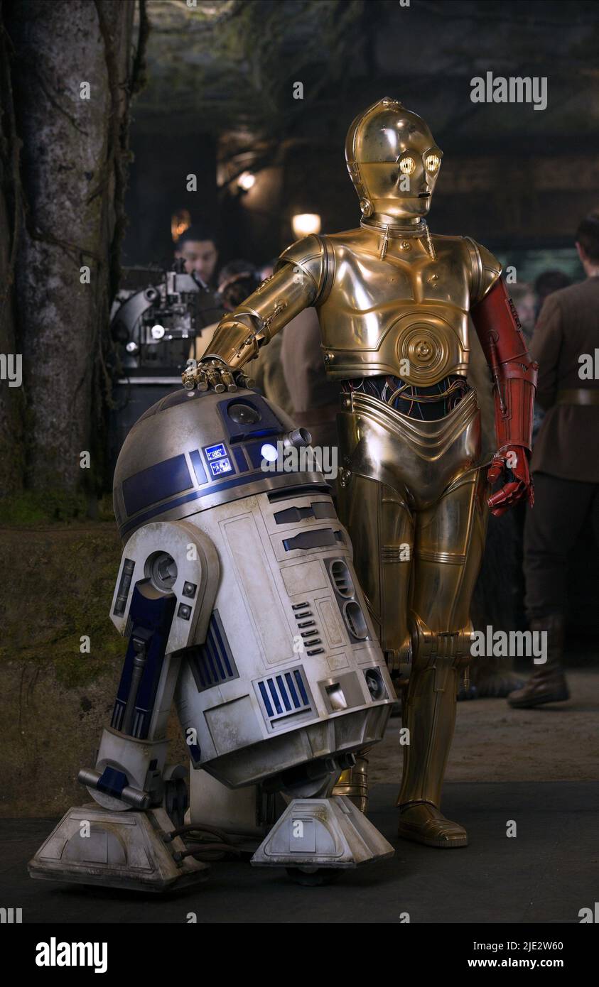 JIMMY VEE, ANTHONY DANIELS, STAR WARS: EPISODE VII - THE FORCE AWAKENS, 2015 Stock Photo