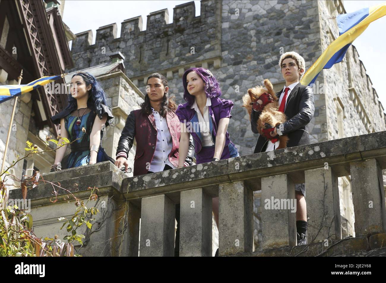 SOFIA CARSON, BOOBOO STEWART, DOVE CAMERON, CAMERON BOYCE, DESCENDANTS, 2015 Stock Photo