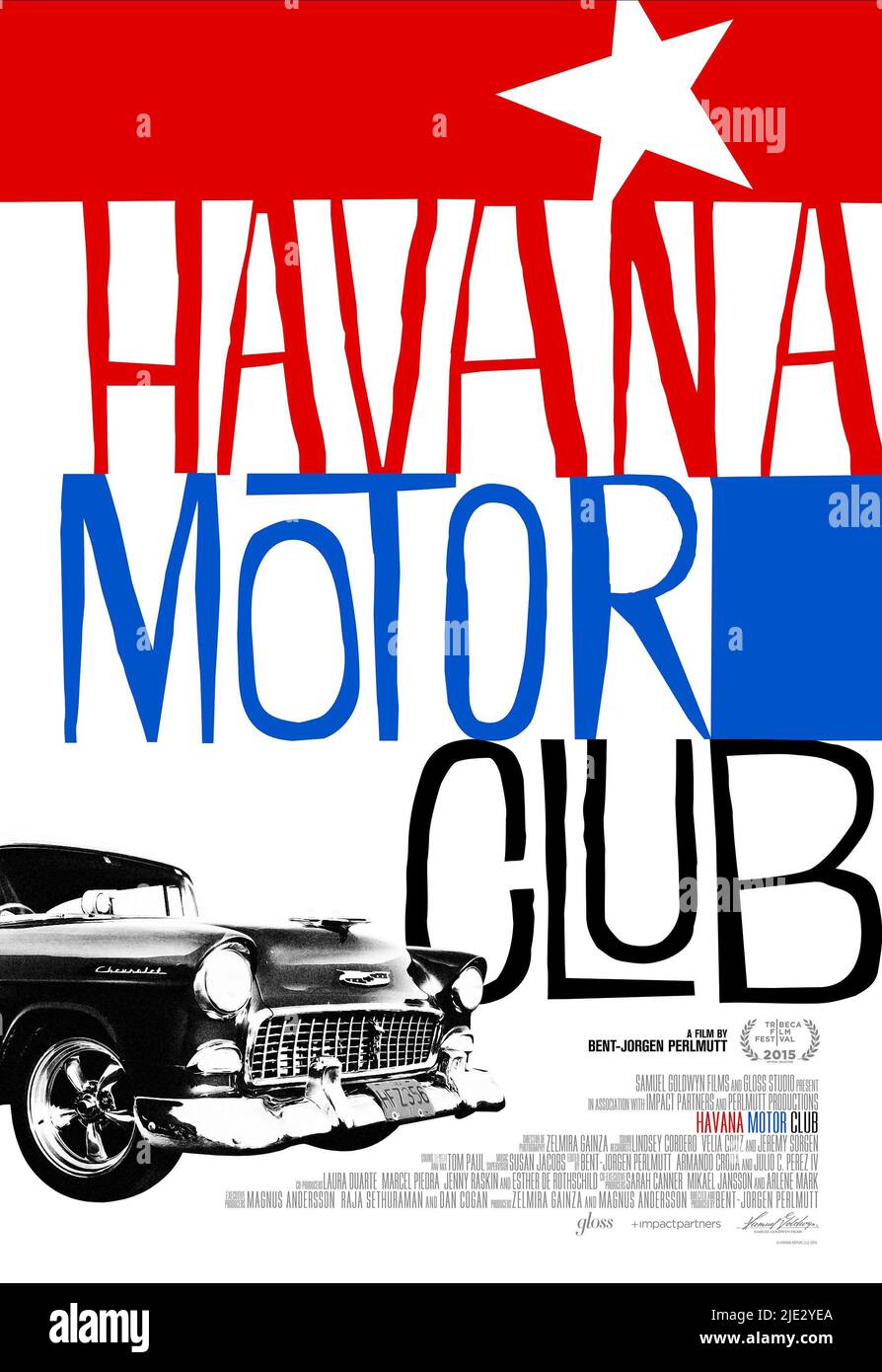 MOVE POSTER, HAVANA MOTOR CLUB, 2015 Stock Photo