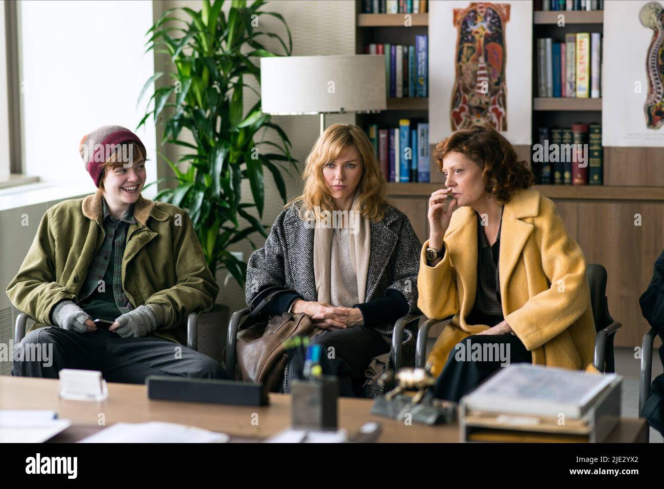 ELLE FANNING, NAOMI WATTS, SUSAN SARANDON, 3 GENERATIONS, 2015 Stock Photo