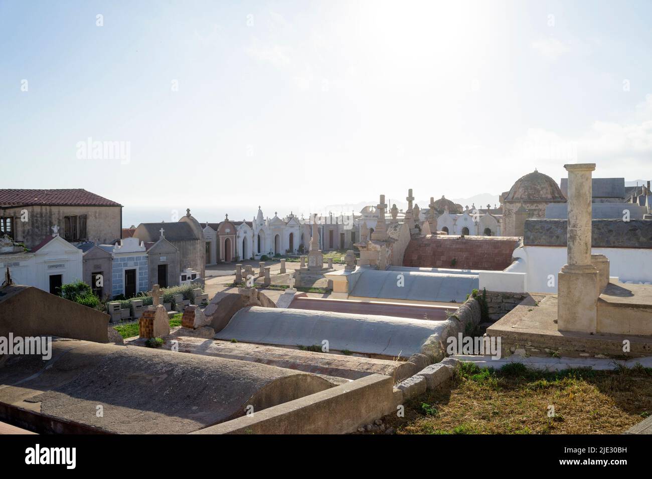The cemetery at Bonifacio Corsica/France Stock Photo Alamy
