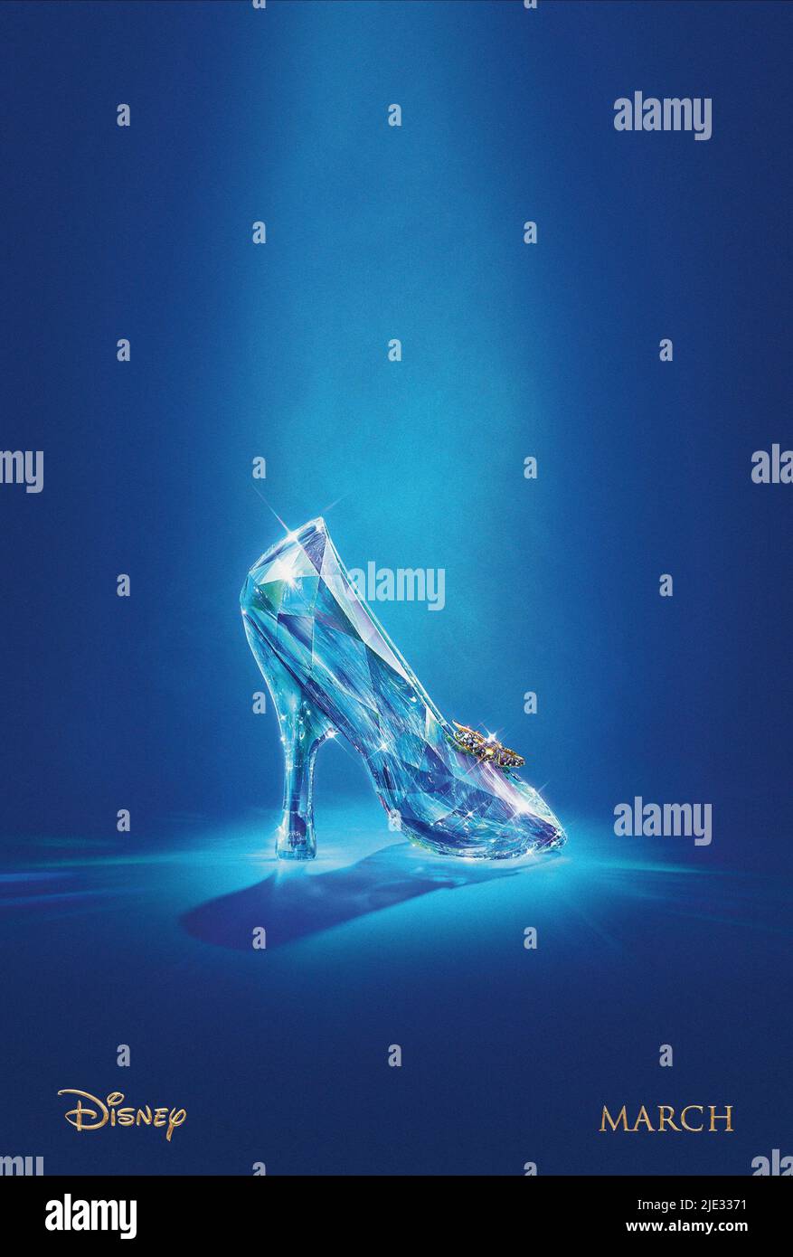 GLASS SLIPPER POSTER, CINDERELLA, 2015 Stock Photo