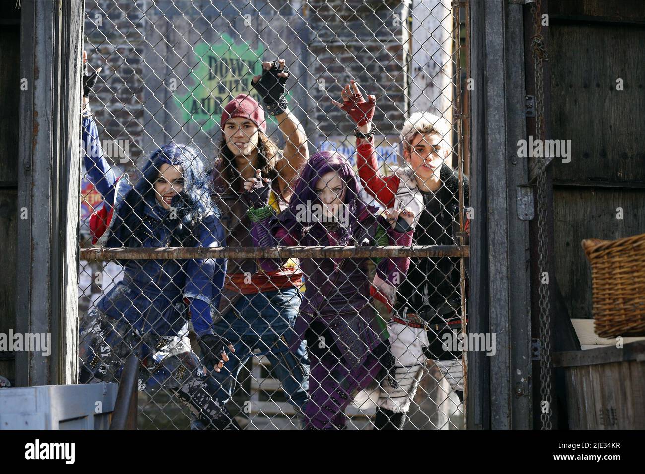 SOFIA CARSON, BOOBOO STEWART, DOVE CAMERON, CAMERON BOYCE, DESCENDANTS, 2015 Stock Photo