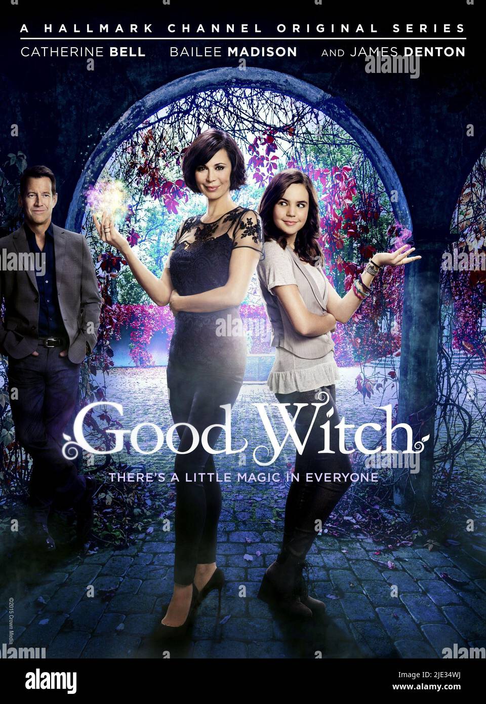 JAMES DENTON, CATHERINE BELL, BAILEE MADISON POSTER, GOOD WITCH, 2015(02)