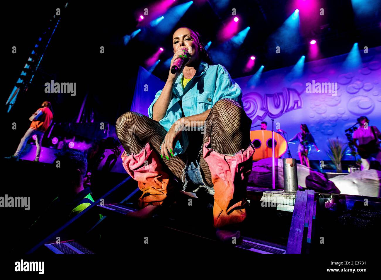 Odense, Denmark. 24th June, 2022. The Danish eurodance group Aqua