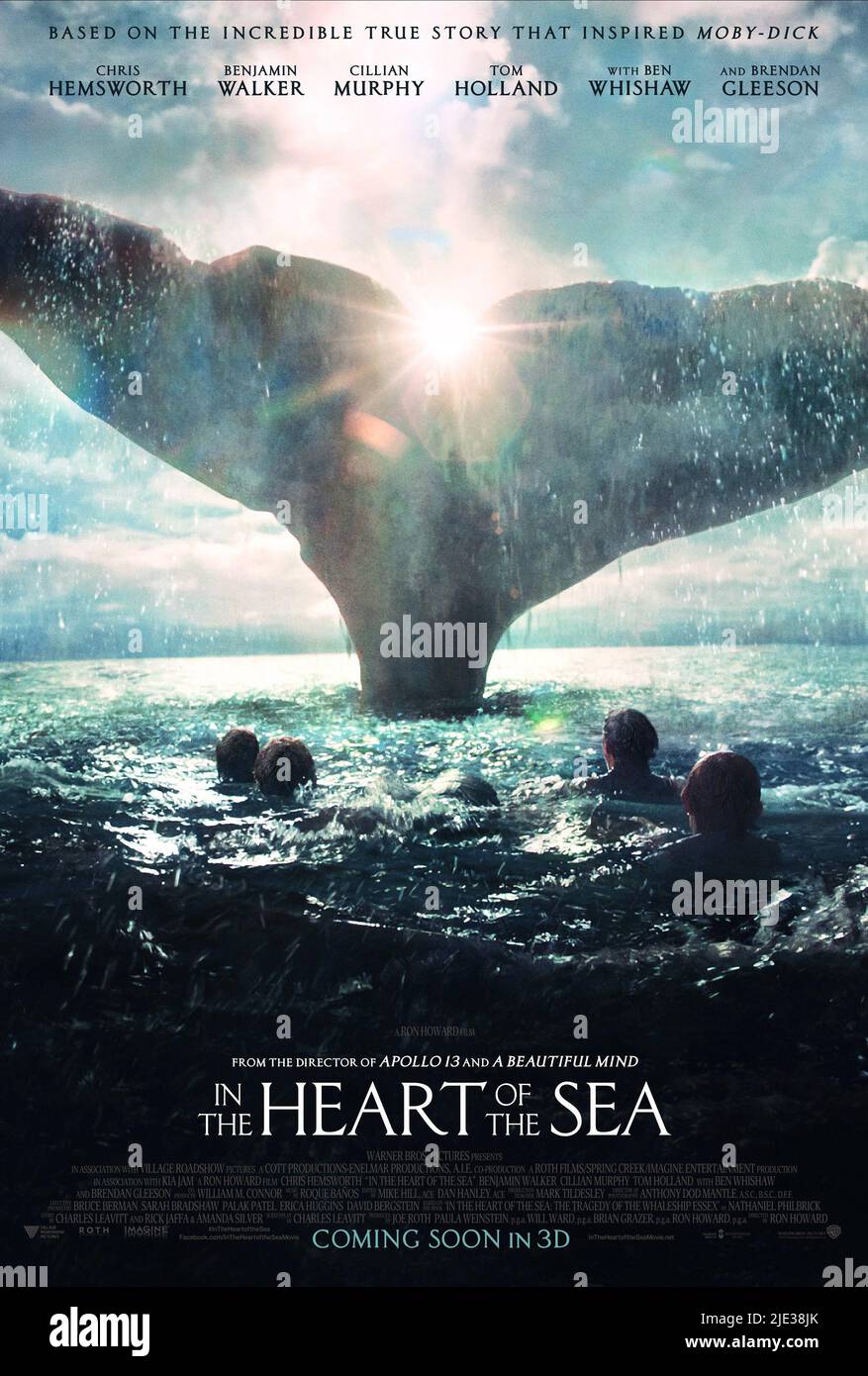 MOVIE POSTER, IN THE HEART OF THE SEA, 2015 Stock Photo