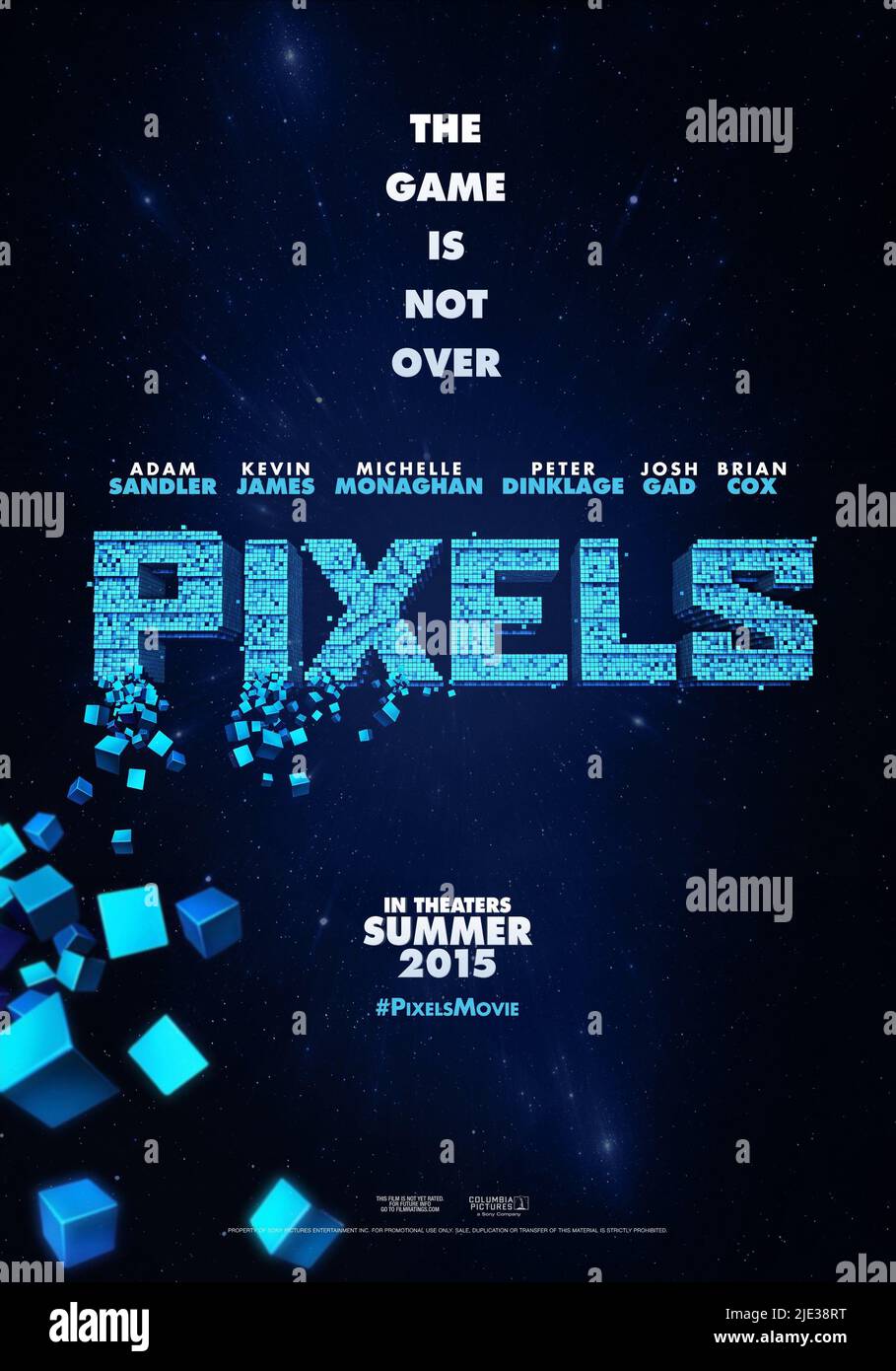 MOVIE POSTER, PIXELS, 2015 Stock Photo Alamy