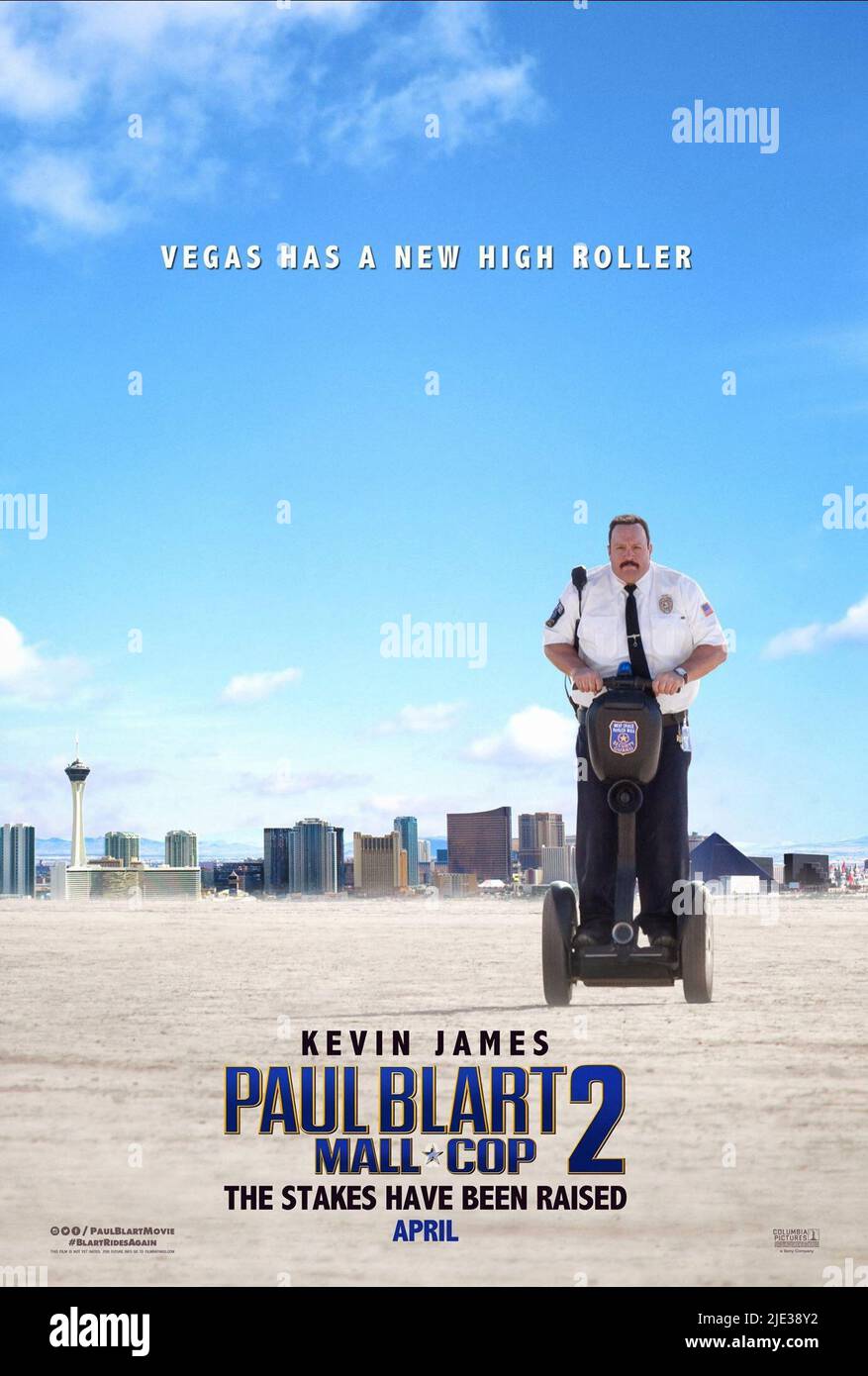KEVIN JAMES POSTER, PAUL BLART: MALL COP 2, 2015 Stock Photo