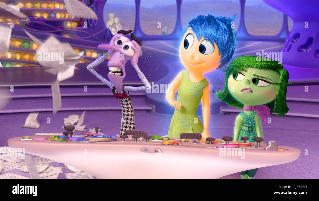 FEAR,JOY,DISGUST, INSIDE OUT, 2015 Stock Photo Alamy