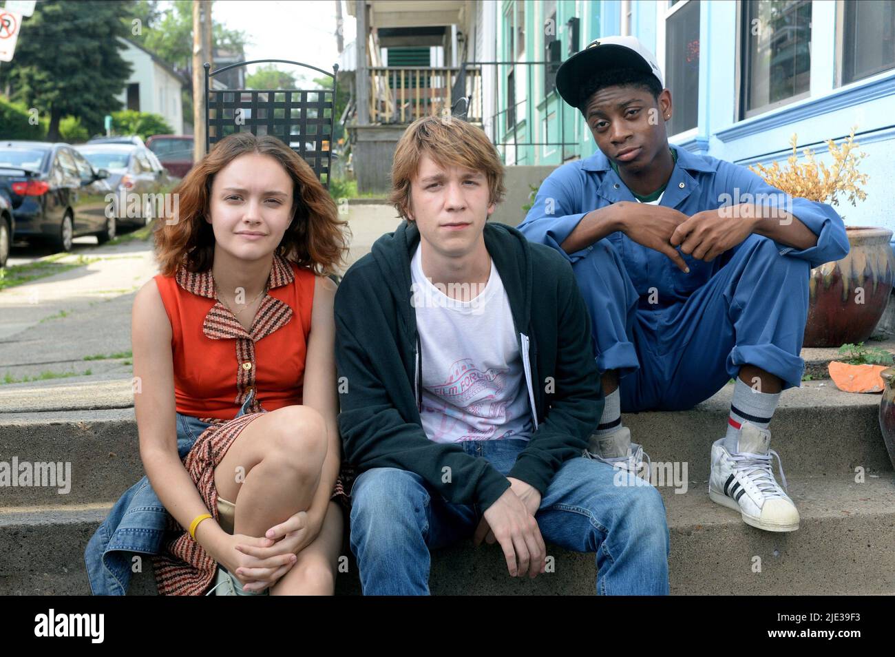 COOKE,MANN,CYLER, ME AND EARL AND THE DYING GIRL, 2015 Stock Photo