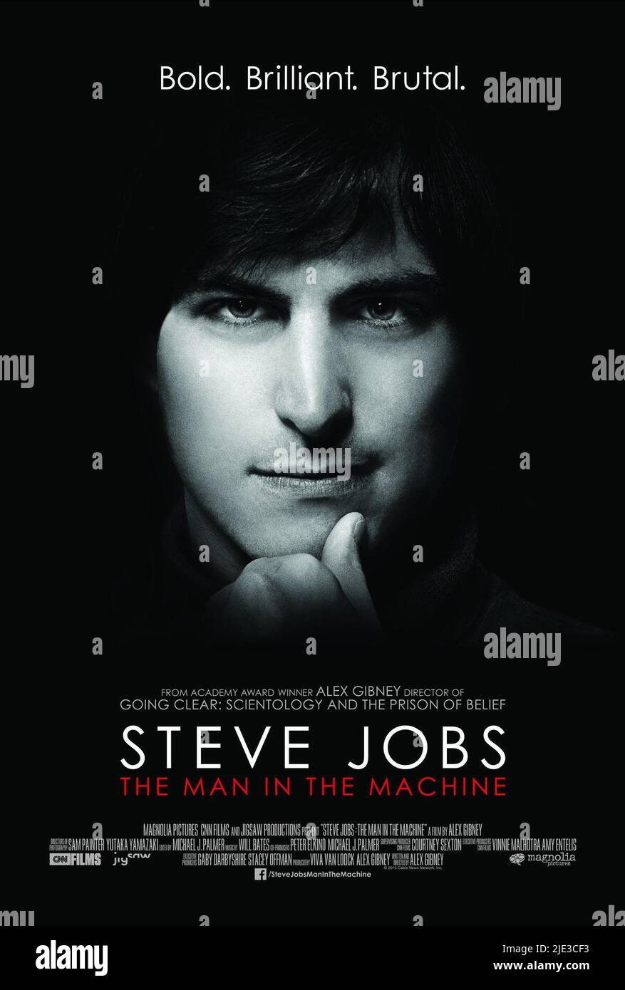 STEVE JOBS POSTER, STEVE JOBS: THE MAN IN THE MACHINE, 2015 Stock Photo