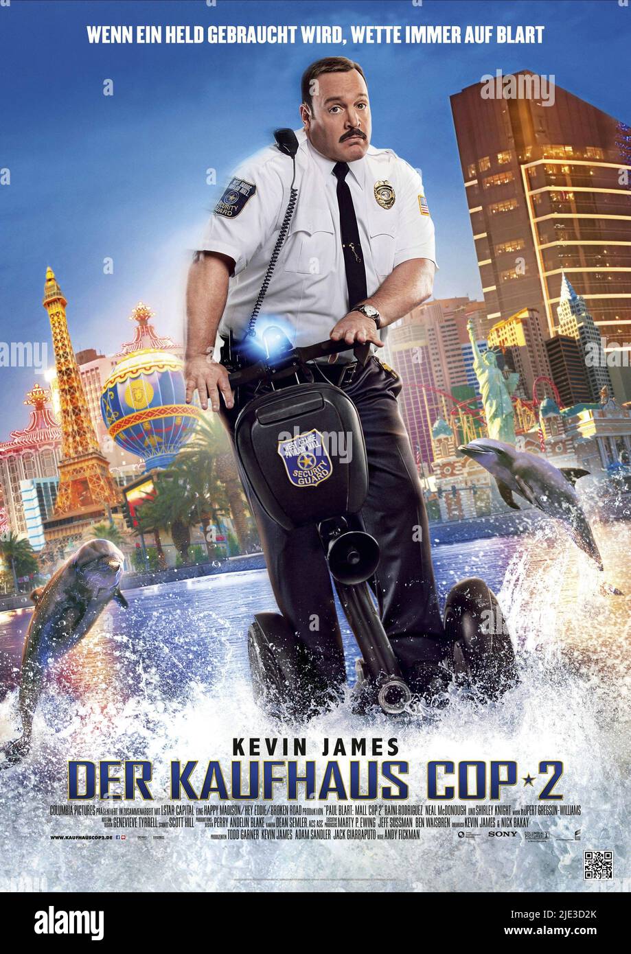 KEVIN JAMES POSTER, PAUL BLART: MALL COP 2, 2015 Stock Photo