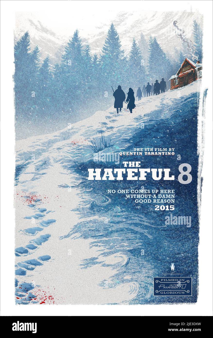 MOVIE POSTER, THE HATEFUL EIGHT, 2015 Stock Photo
