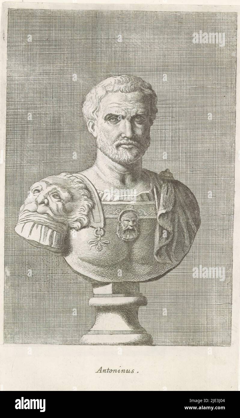 Bust of Antoninus, Antoninus (title on object), Classical bust of a man