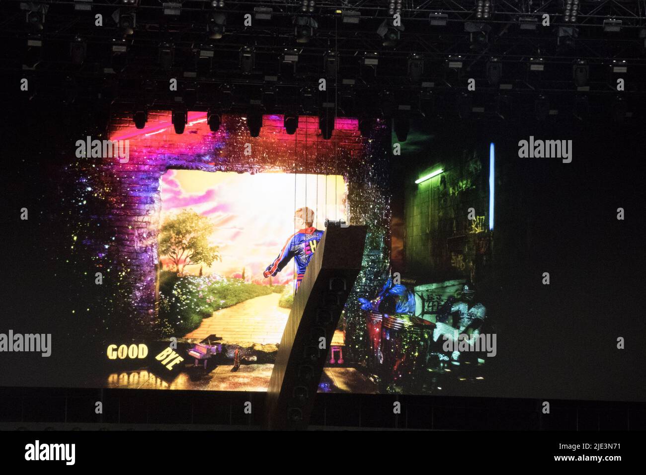 London England UK 24th June 2022 Elton John Headlines British summer time music festival Credit: glamourstock/Alamy Live News Stock Photo