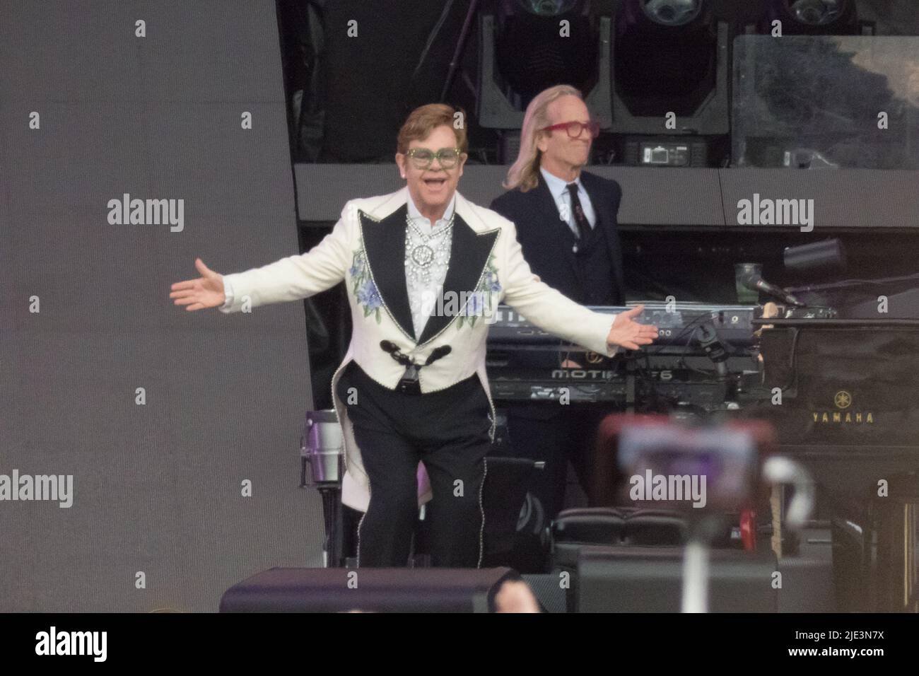 London England UK 24th June 2022 Elton John Headlines British summer time music festival Credit: glamourstock/Alamy Live News Stock Photo