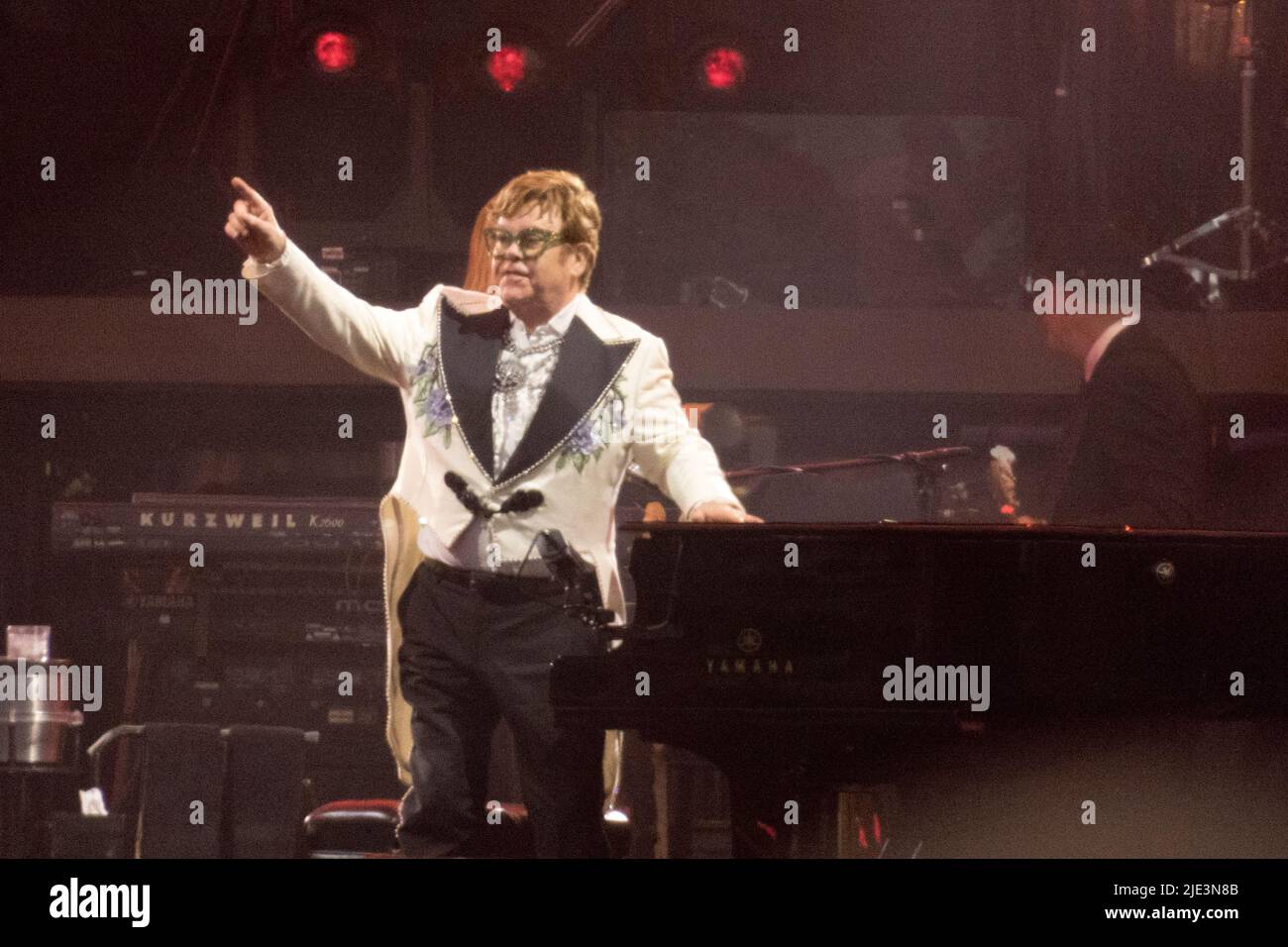 London England UK 24th June 2022 Elton John Headlines British summer time music festival Credit: glamourstock/Alamy Live News Stock Photo