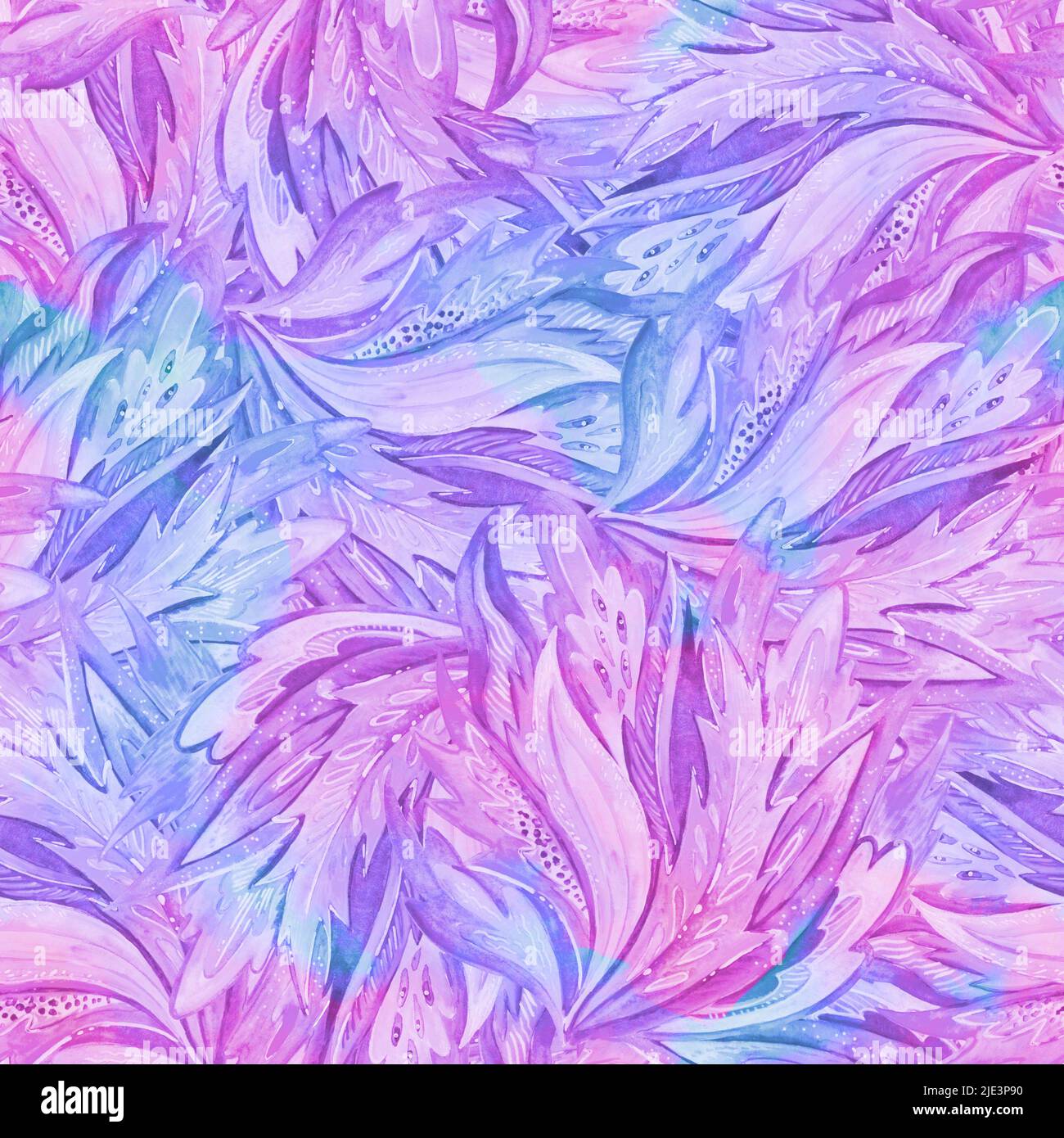 Funky colorful seamless psychedelic pattern for design and decoration ...