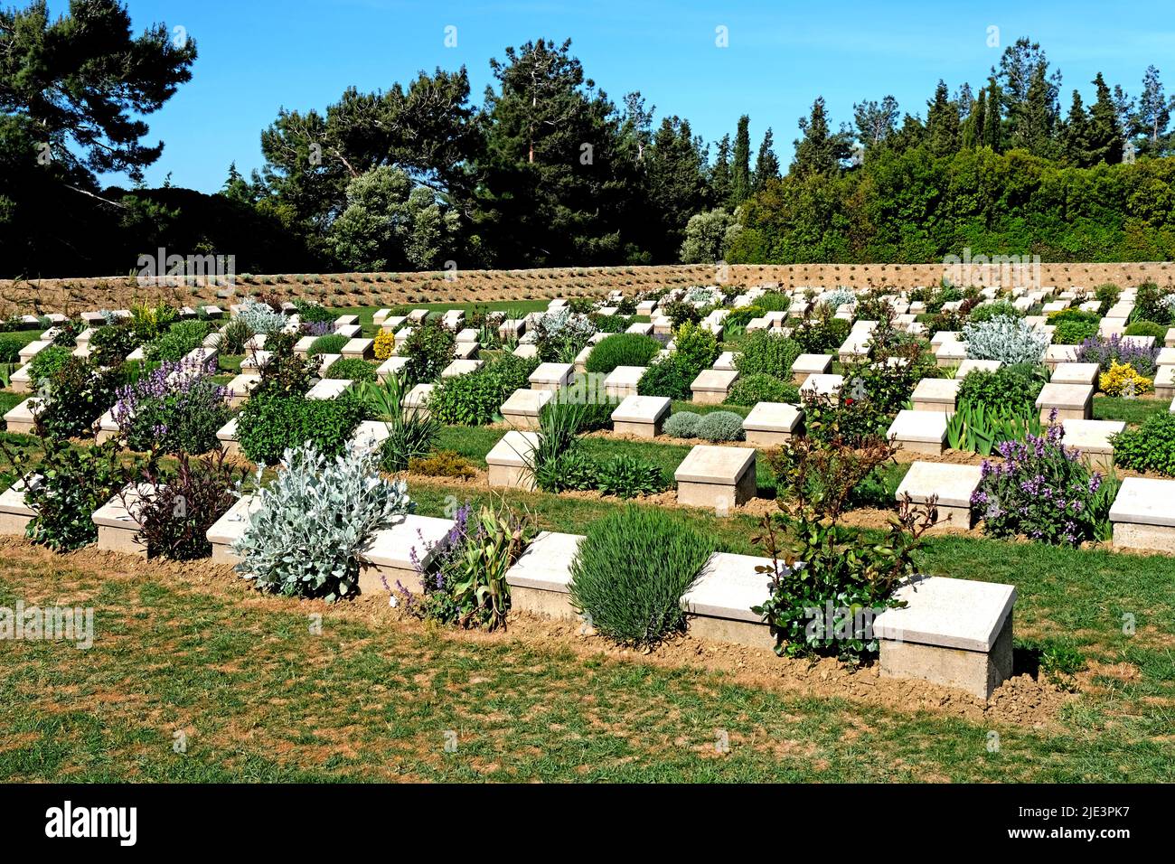 The Lone Pine memorial cemetery on the Gallipoli Peninsula in Turkey Stock Photo