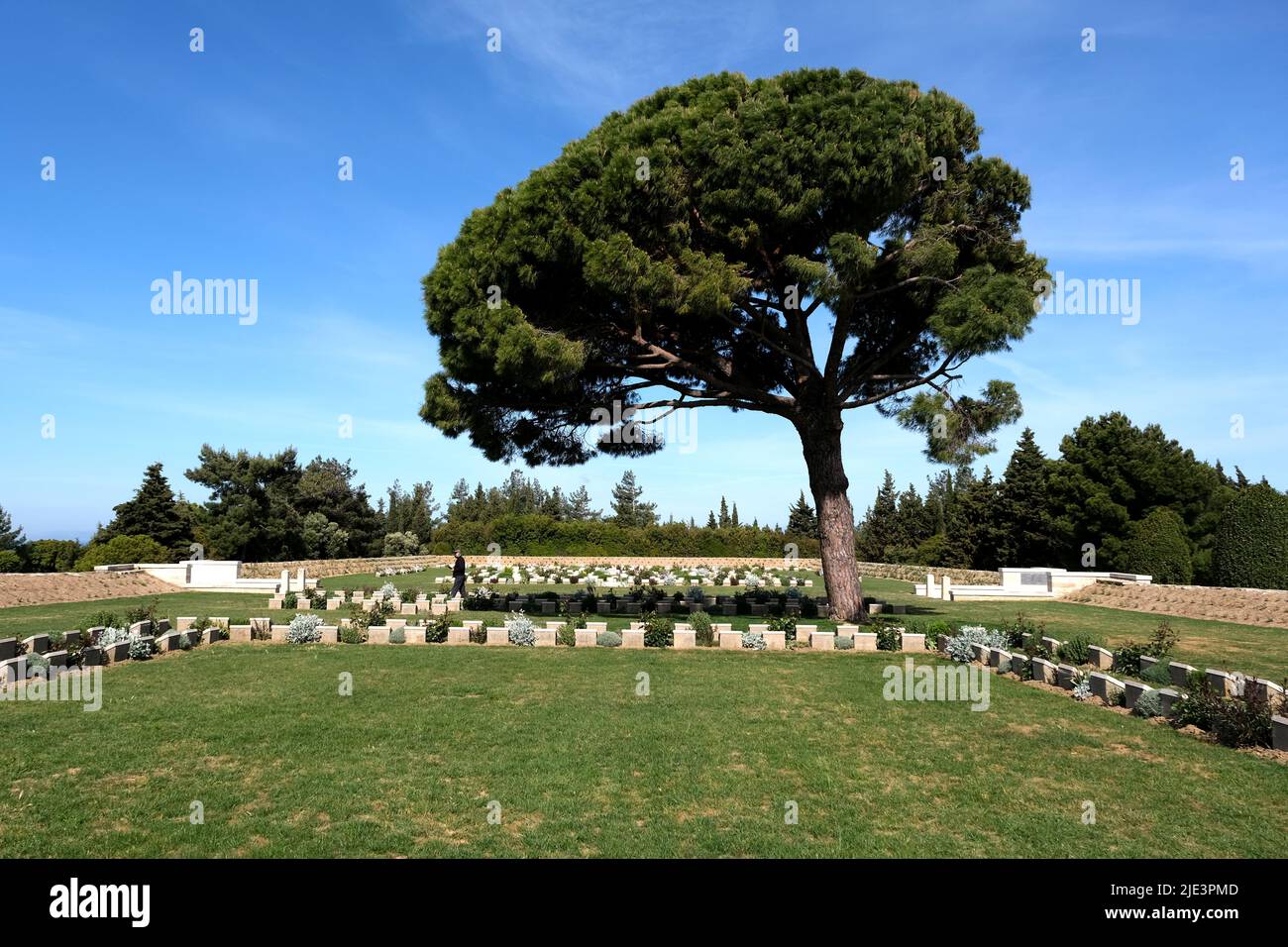 The Lone Pine memorial cemetery on the Gallipoli Peninsula in Turkey Stock Photo