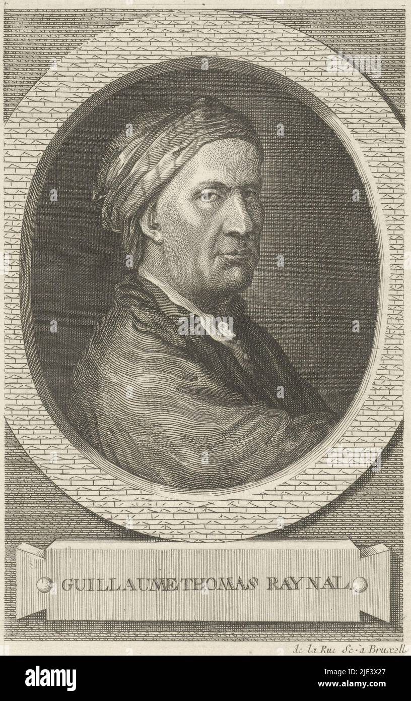 Portrait of GuillaumeThomas François Raynal, J.F. De La Rue, 1711