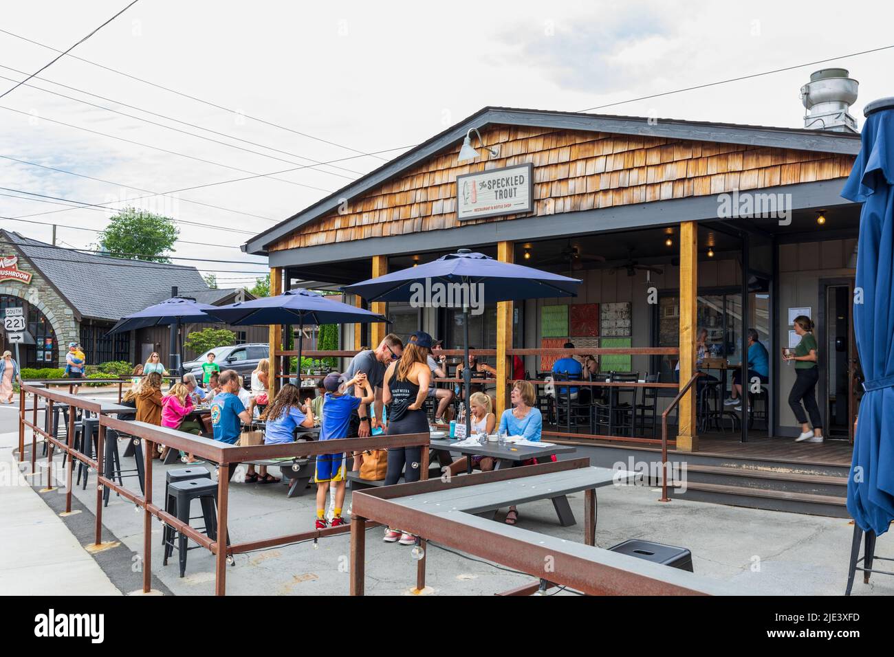 BLOWING ROCK, NC, USA20 JUNE 2022 The Speckled Trout Restaurant and