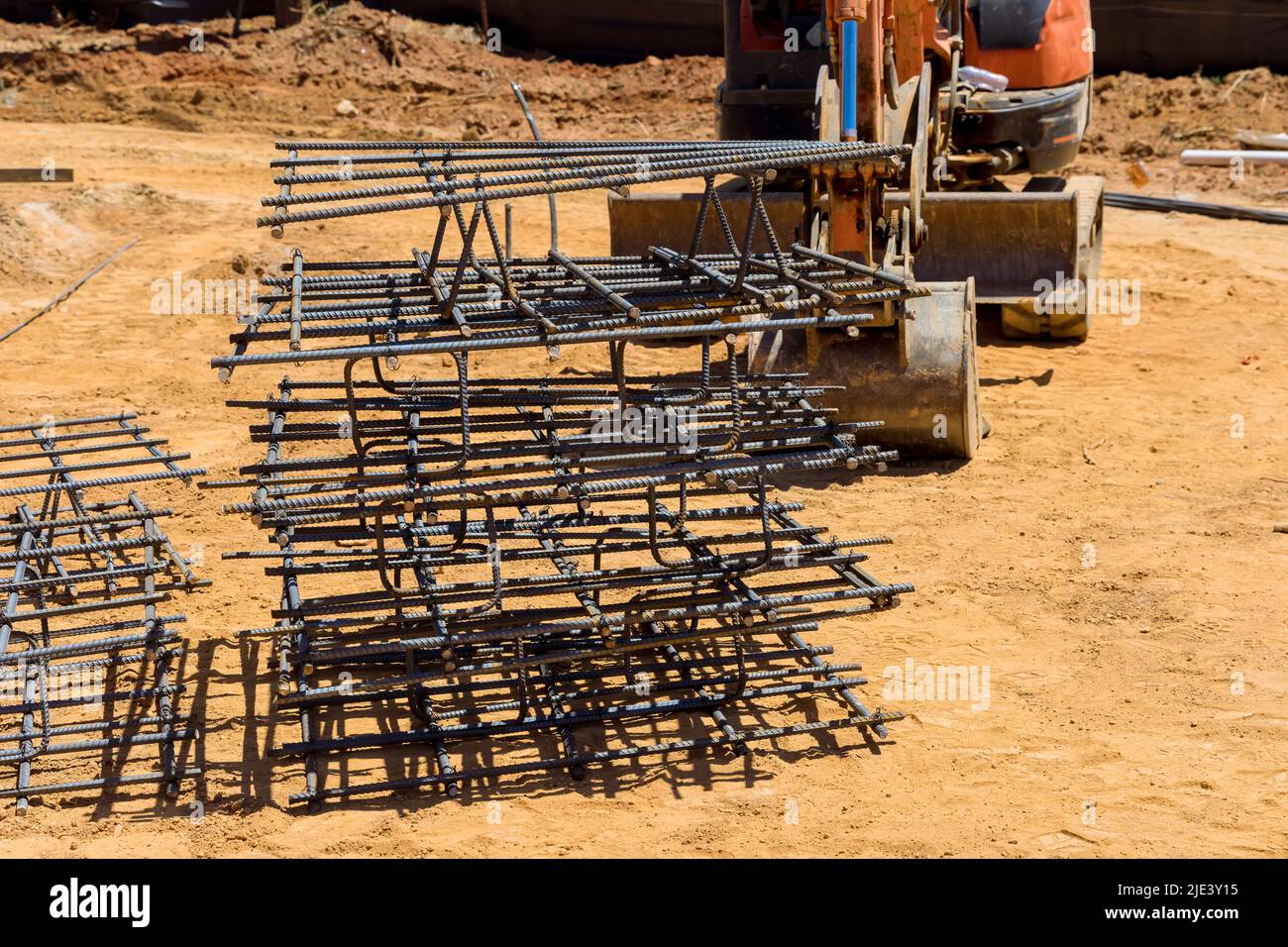 Building reinforced concrete reinforcing steel bars Stock Photo Alamy
