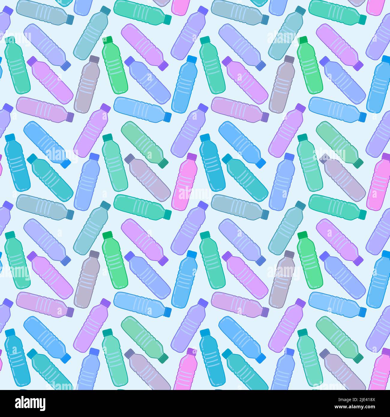 Coloured seamless plastic bottle pattern for packaging and fabrics and ...