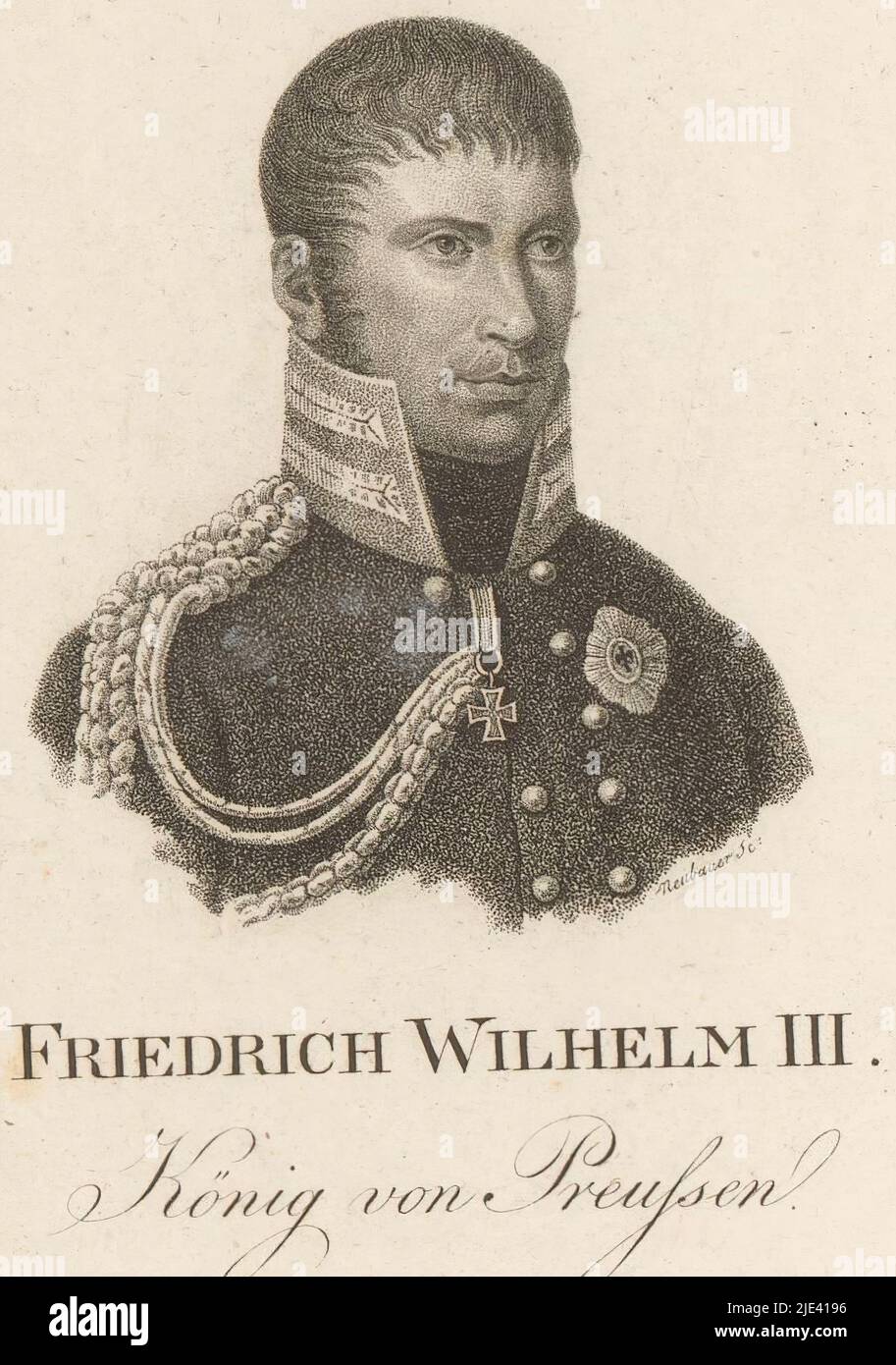 Portrait of Friedrich Wilhelm III, King of Prussia, Friedrich Ludwig