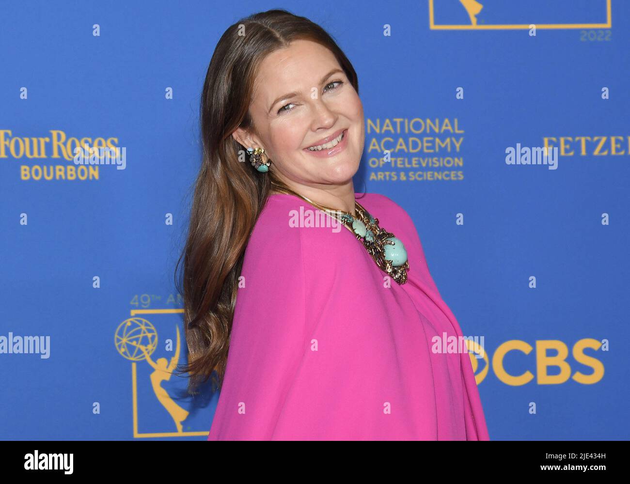 Drew Barrymore at the 49th Annual Daytime Emmy Awards Winner's Walk