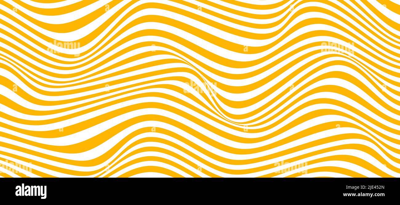 Distorted 3D Lnes background. Abstract  Lines Background. Vector Optical Ilusion Stock Vector