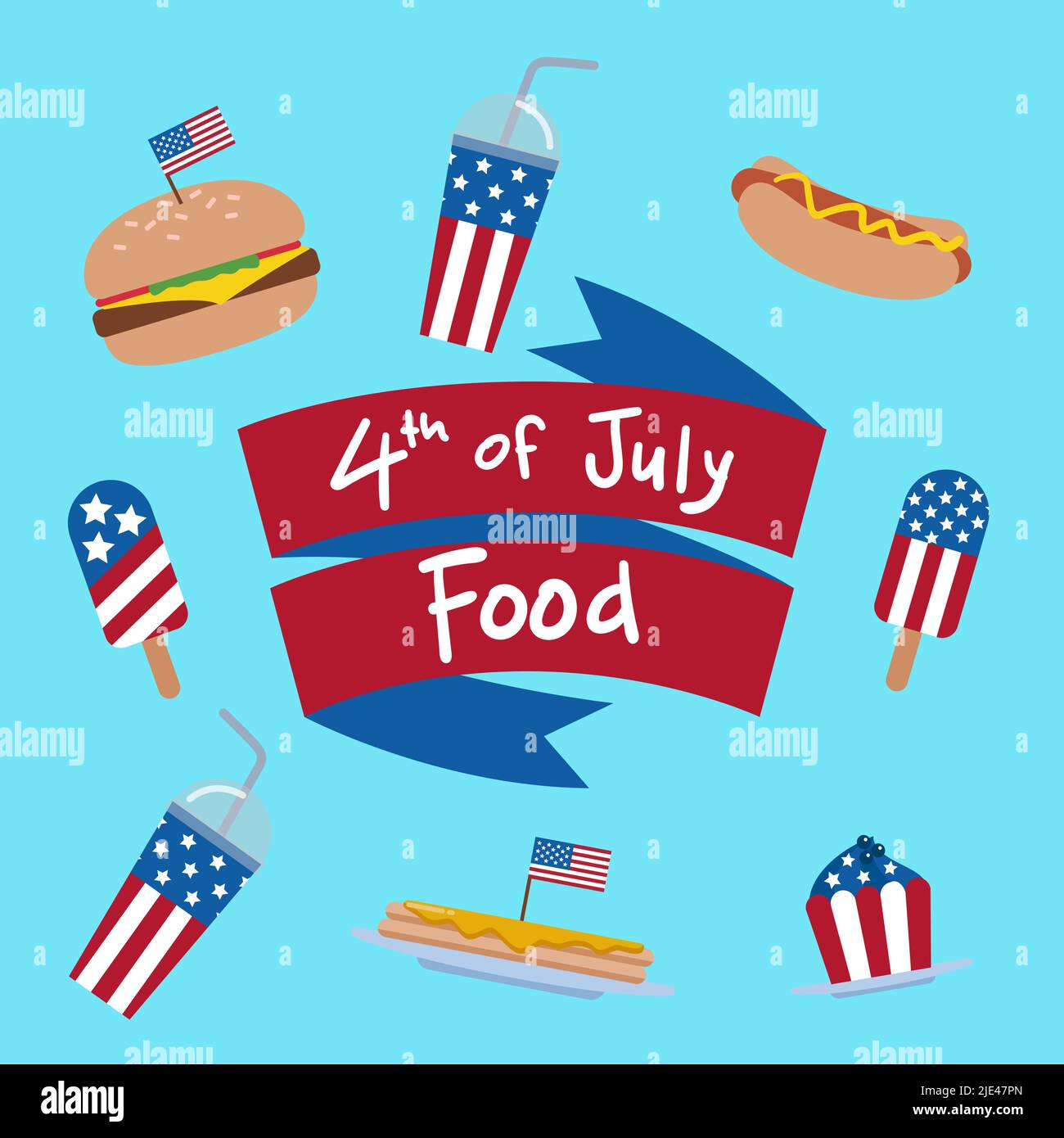 American pancakes flag Stock Vector Images - Alamy