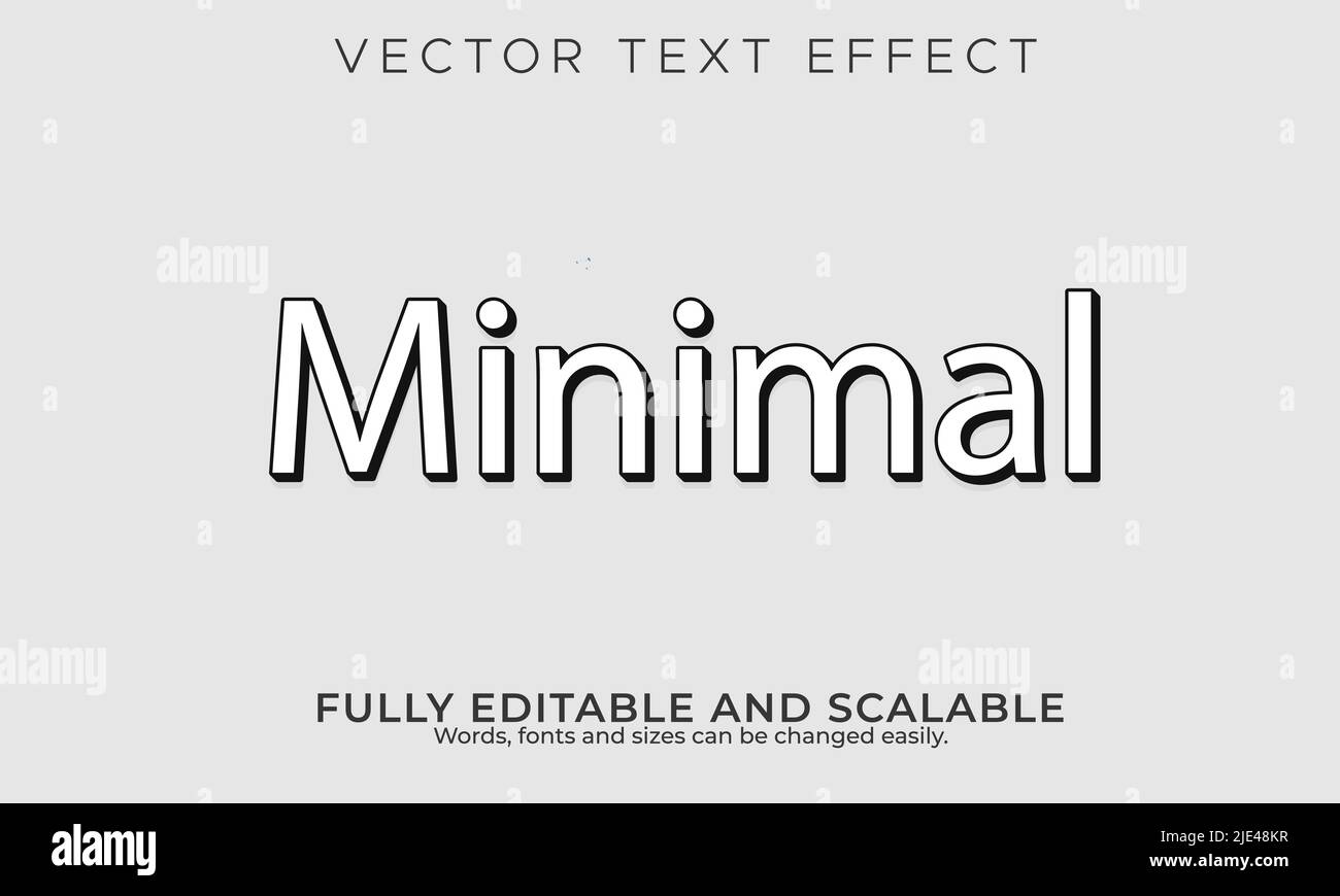 Editable text vector logo design Stock Vector