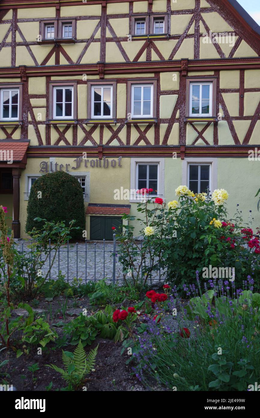 Eibelstadt village in bavaria Stock Photo