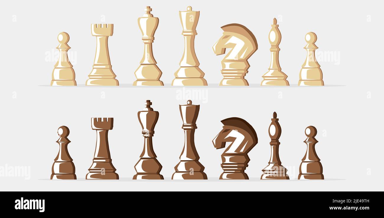 An hand drawn vector picture from series: The World's Great Chess Games.  Byrne - Fischer (The Game of the Century - 1956), pos Stock Vector Image  & Art - Alamy