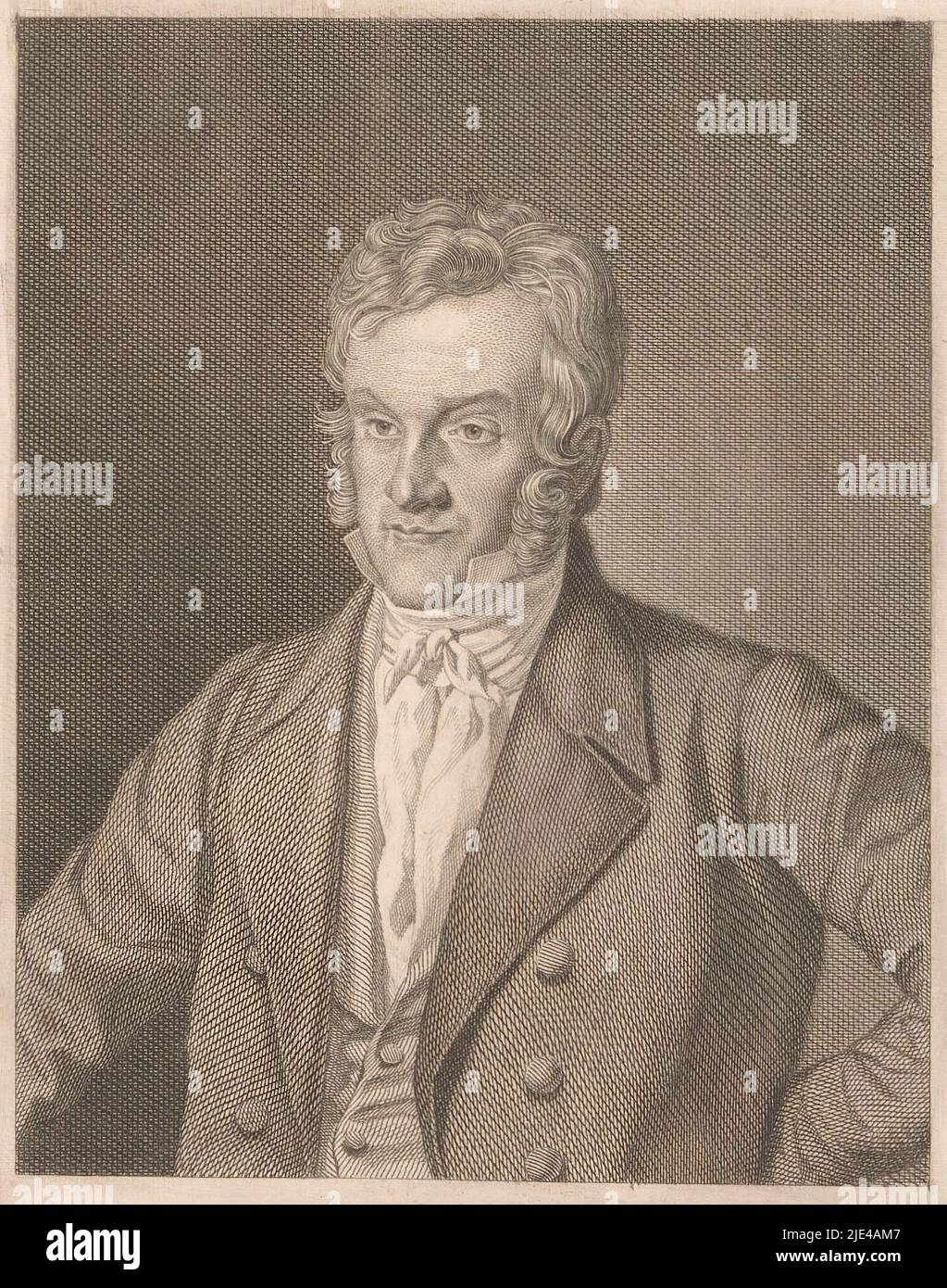 Portrait of Karl Joseph Anton Mittermaier, Karl Barth, 1828 - 1853, print maker: Karl Barth, Hildburghausen, 1828 - 1853, paper, steel engraving, h 164 mm - w 113 mm Stock Photo