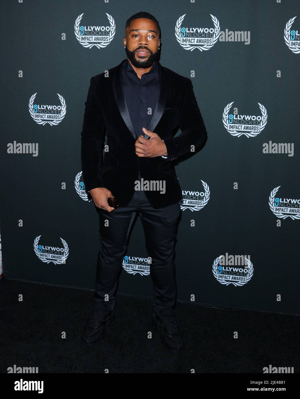 Lee Charm arrives at The Second Annual Hollywood Unlocked Impact Awards  held at The Beverly Hilton