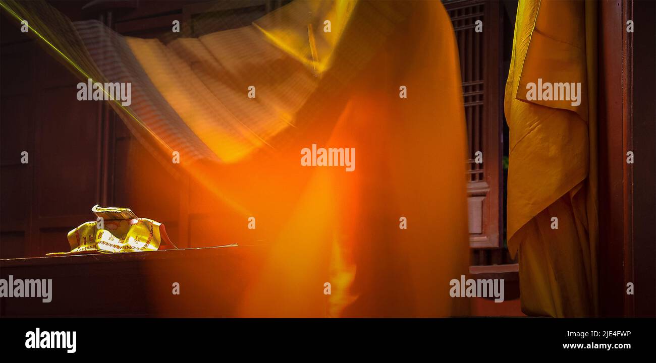 Temple Bell Ringer Drum bell temple hi-res stock photography and images - Alamy