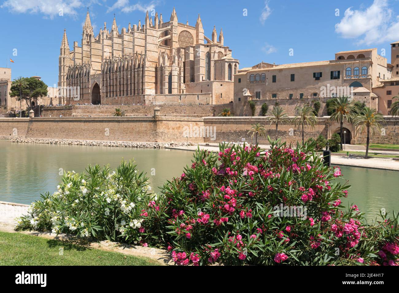 Palma Cathedral on the island of Mallorca Stock Photo