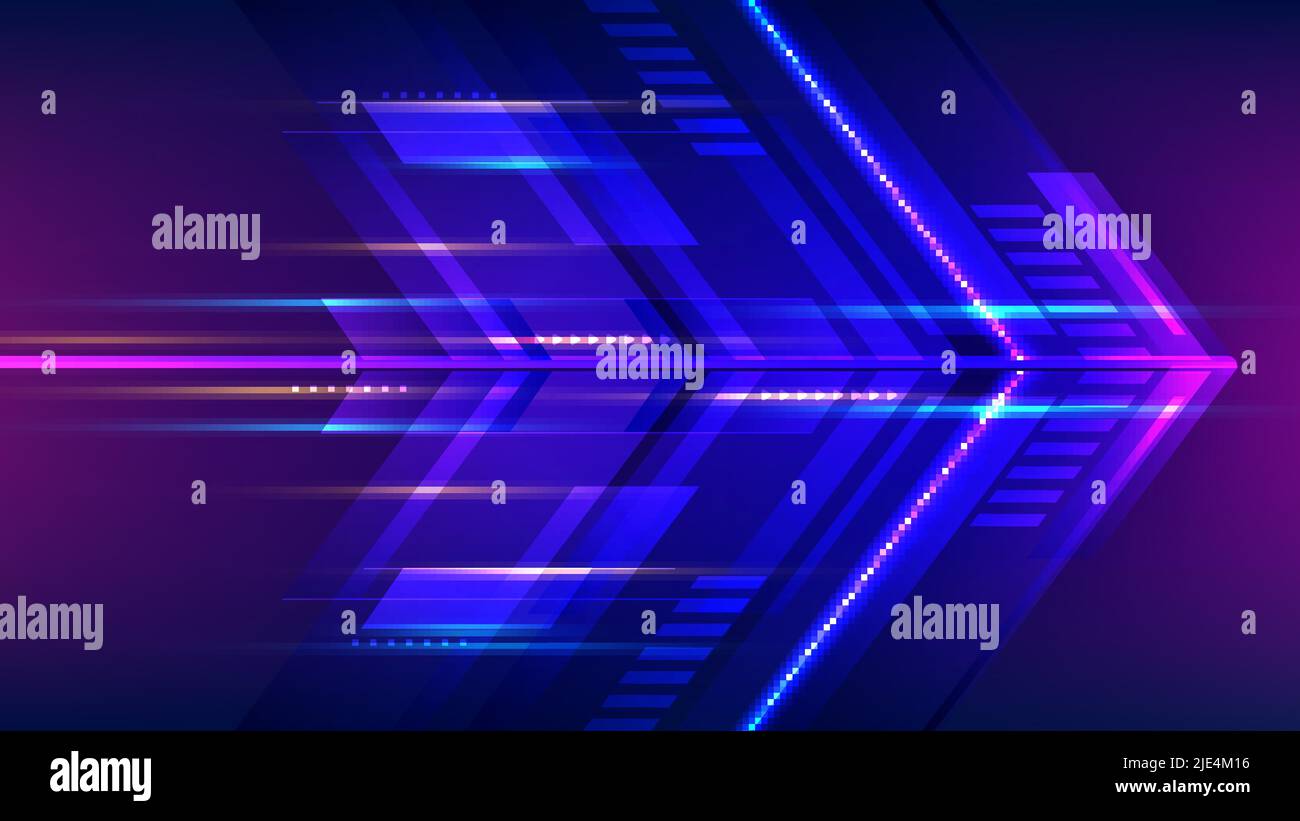 Abstract modern technology futuristic concept high speed movement blue ...