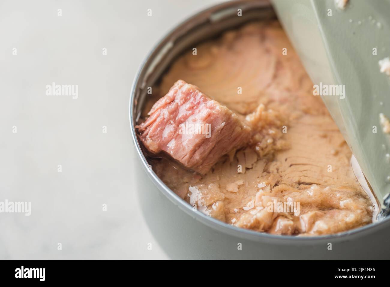 Olive oil tuna canned food Stock Photo Alamy