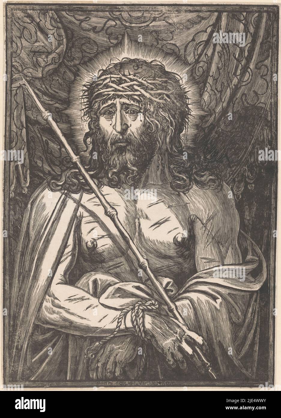 Man with crown of thorns hi-res stock photography and images - Alamy