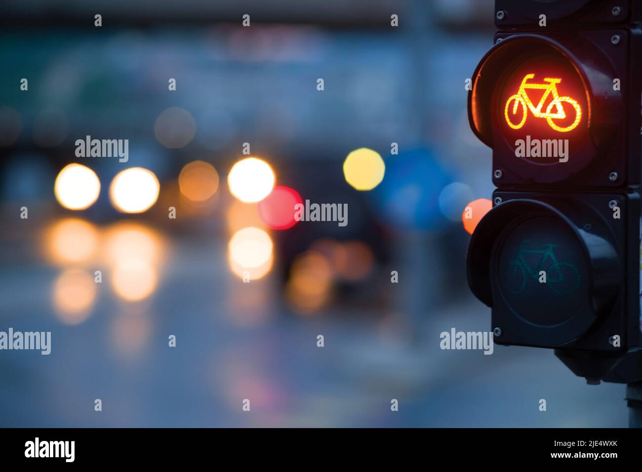 Traffic lights on the street Stock Photo