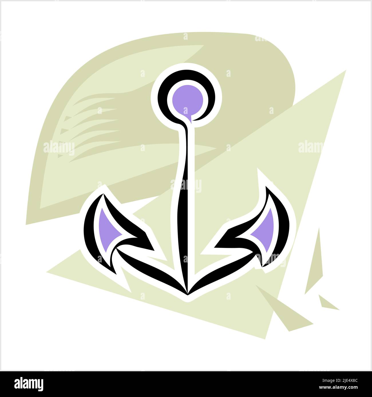 Anchor Icon, Flat Vector Art Illustration Stock Vector Image & Art - Alamy
