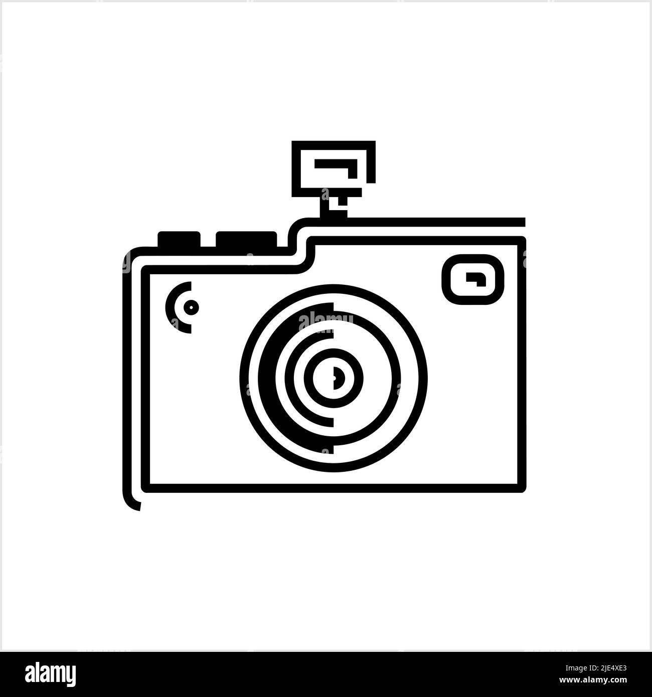 Camera Icon, Photo Camera Icon Vector Art Illustration Stock Vector ...