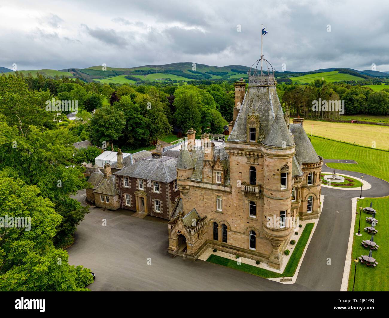 Cornhill Castle, Biggar, South Lanarkshire, Scotland, UK Stock Photo