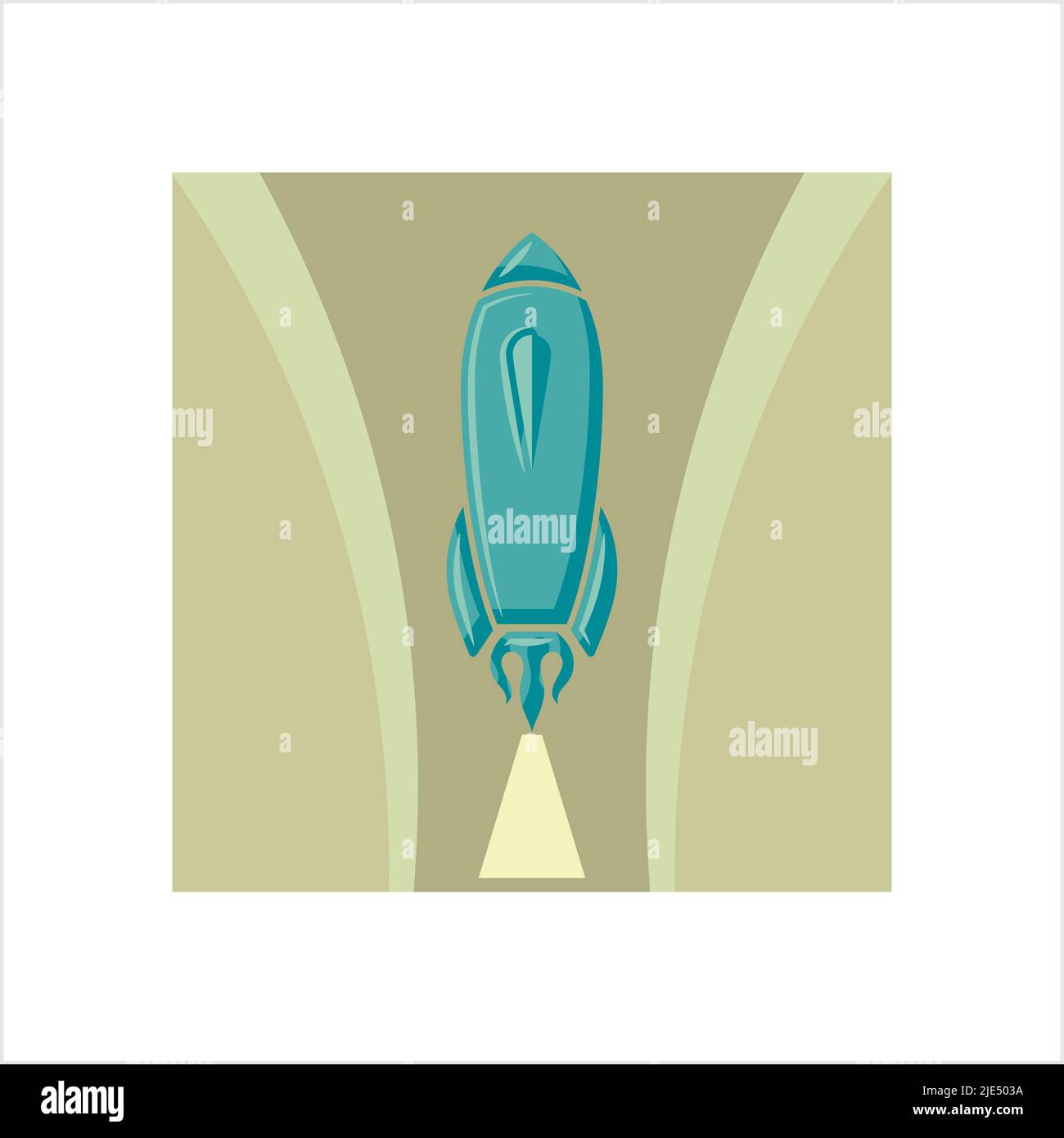Rocket Icon, Start Up Design Vector Art Illustration Stock Vector Image ...